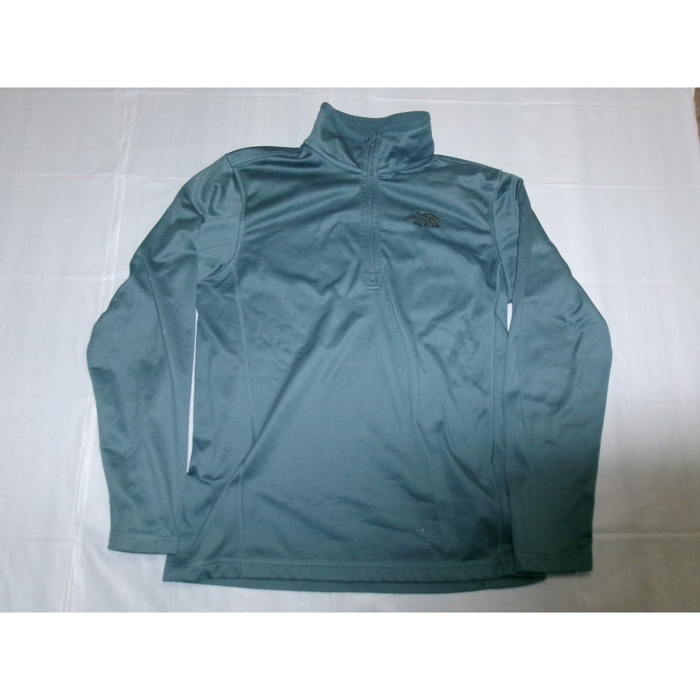 The North Face Men's Medium Quarter-Zip Aqua Pullover Blue